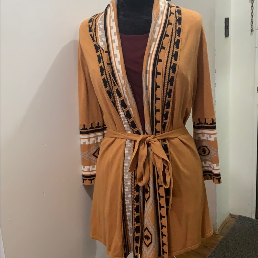 LIKE New Forever 21 Printed Cardigan